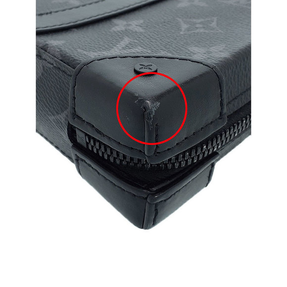 Louis Vuitton Soft Trunk Wallet Eclipse Shoulder Bag Black - Picture 4 of 9